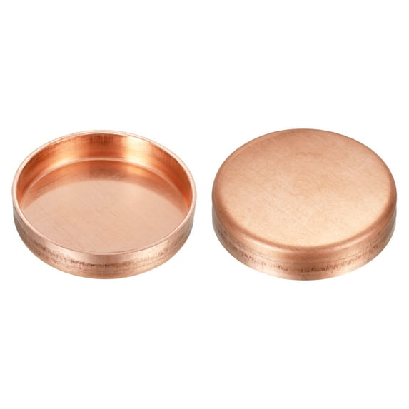 Uxcell 50mm ID Copper End Cap Pipe Fitting Sweat Plug Connection 2 Pack