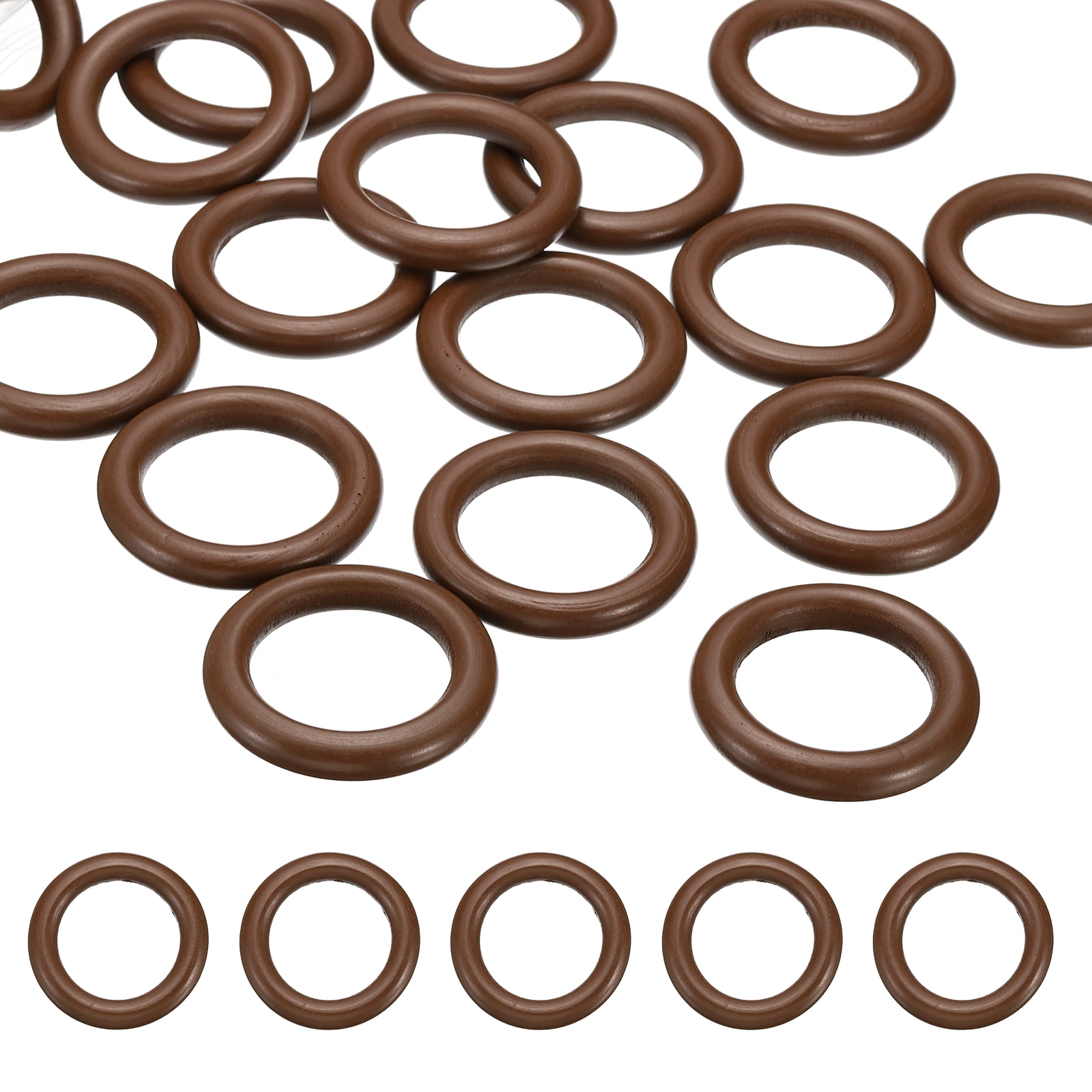 Uxcell 50mm Natural Wooden Rings, 30 Pack Wood Ring Round Linking Rings ...