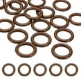thumbnail image 1 of Uxcell 50mm Natural Wooden Rings, 30 Pack Wood Ring Round Linking Rings Wood Loop Circle for Craft, Brown, 1 of 6