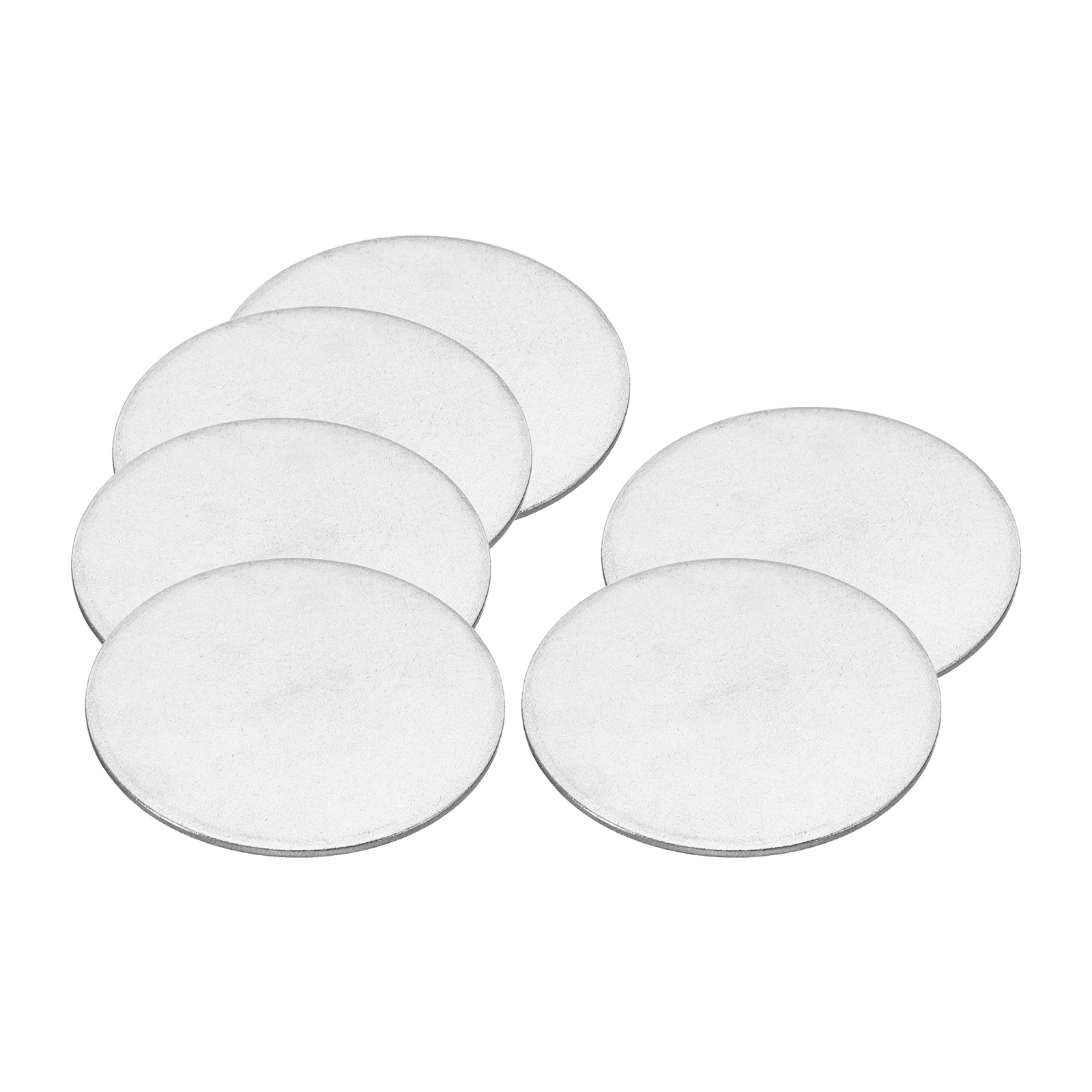 Uxcell 50mm Steel Disc, 10pcs Round Metal Stamping Blanks Tags Circle Metal  Strike Plate DIY for Magnetic, 2 in 