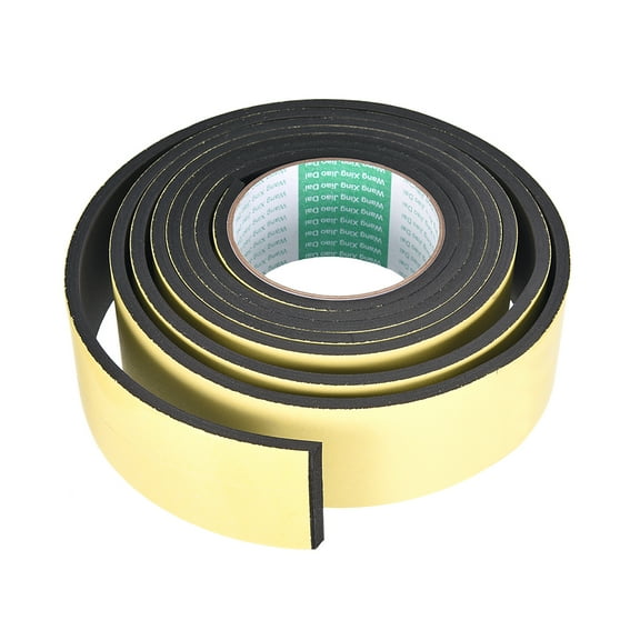 Uxcell 50mm Wide 5mm Thick 3 Meters Long Weather Strip Foam Seal Tape