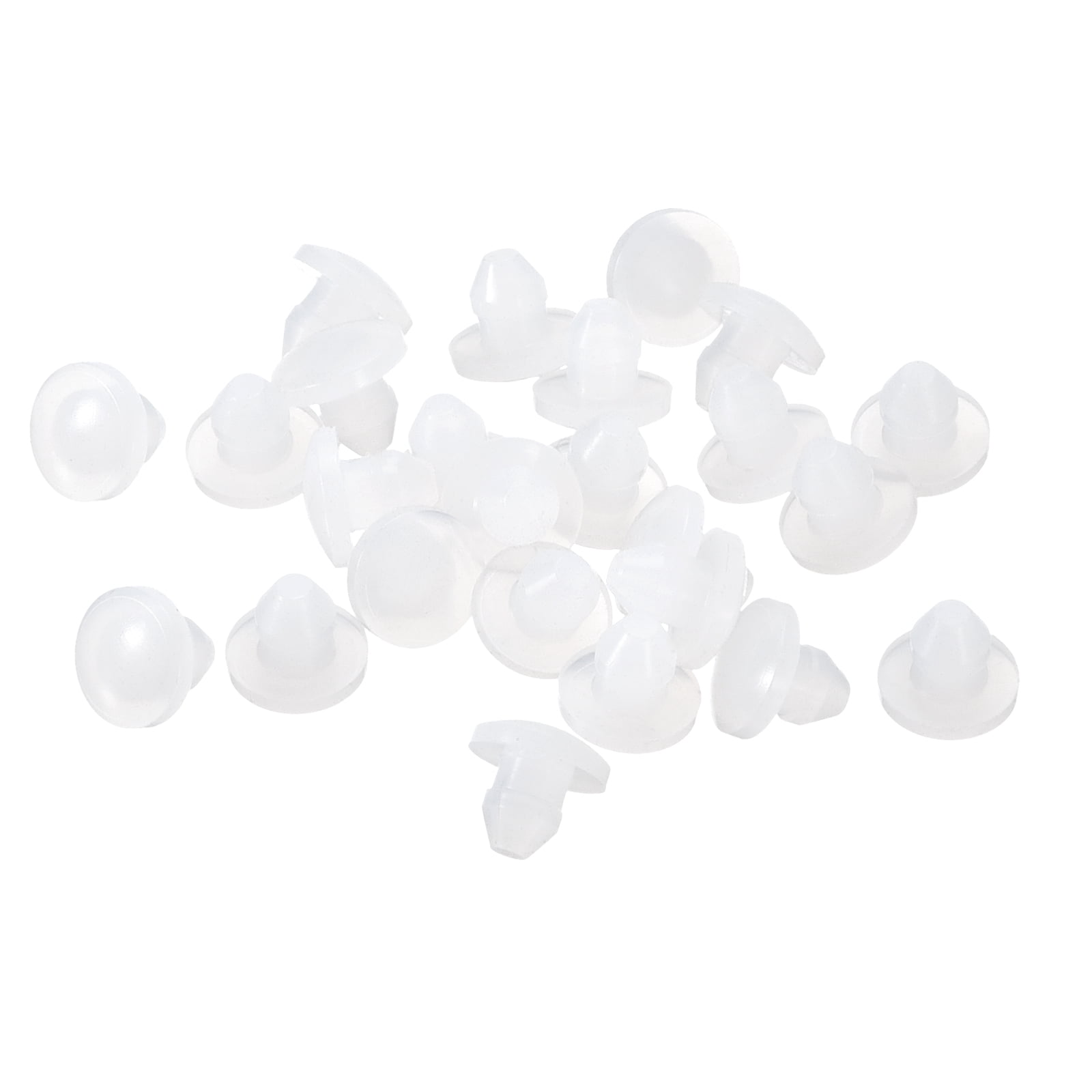 Uxcell 50pack Silicone Plugs, Rubber Round Snap in Locking Hole Plugs ...
