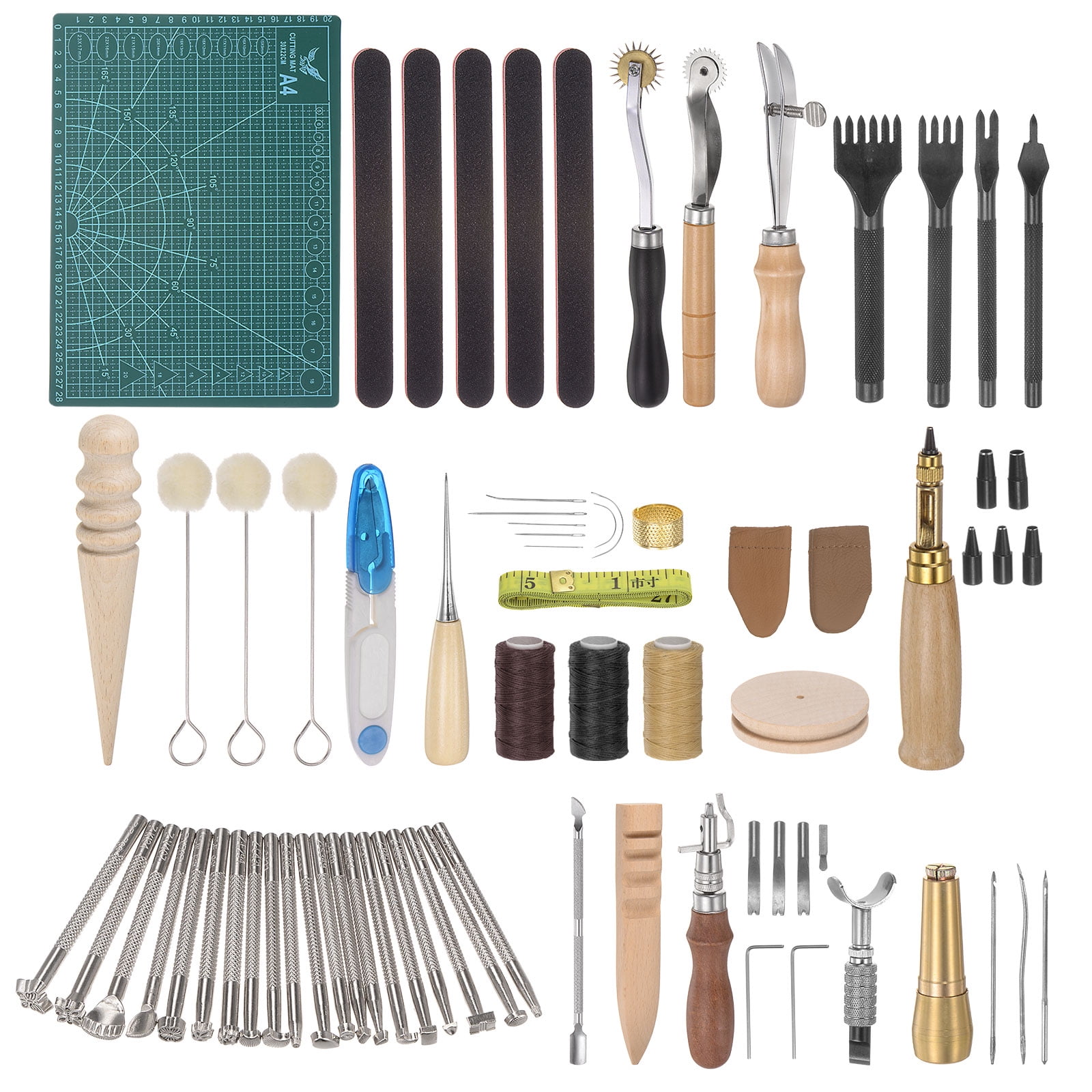 Uxcell 50packs Leather Tools Hand Stitching Leather Working Tools ...