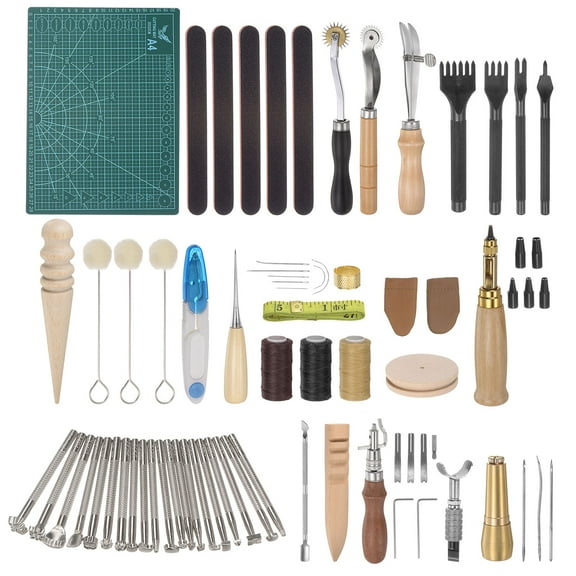 Uxcell 50packs Leather Tools Hand Stitching Leather Working Tools