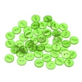 thumbnail image 1 of Uxcell 50Pcs 20L Green Round Sewing Buttons 12.5mm 1/2" Resin 2-Hole Fish Eye Craft Replacement Button, 1 of 6