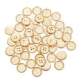 thumbnail image 1 of Uxcell 50pcs 24L Plastic Sewing Buttons 15mm 3/5" 4-Hole Round Replacement Craft Button for Coats Sewing Clothing and DIY, Rose Gold, 1 of 7