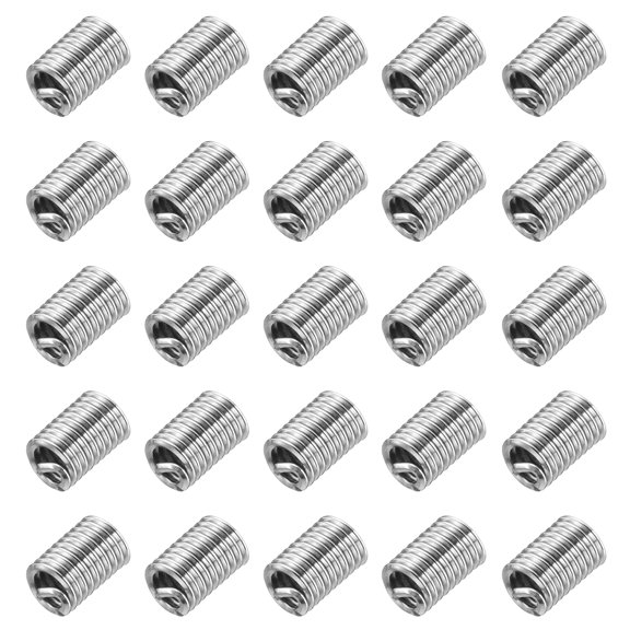 Uxcell 50pcs 4-40 UNC 3D Wire Thread Inserts 304 Stainless Steel Helical Type Repair Kit