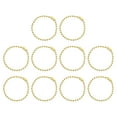 thumbnail image 1 of Uxcell 50pcs Ball Beads Chain 4.7 Inch 2.4mm Diameter Metal Ball Connector Clasp, Gold, 1 of 6