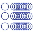 thumbnail image 1 of Uxcell 50pcs Binder Rings 1.5 Inch Loose Leaf Binder Ring Metal Book Rings Colorful Loose Leaf Rings, Dark Blue, 1 of 6