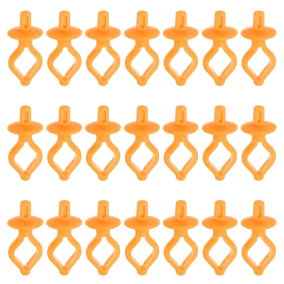 Uxcell 50pcs Bobbin Holder for Thread Spools Preventing Thread Unwinding Orange