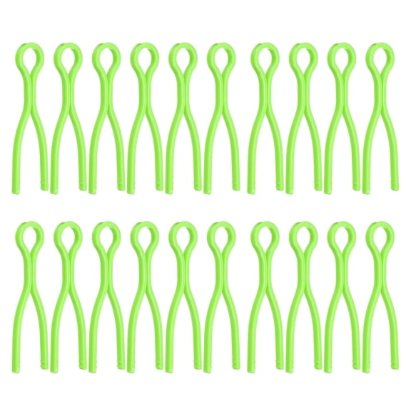 Uxcell 50pcs Bobbin Thread Holders Plastic Long Thread Spool Clamp, Green