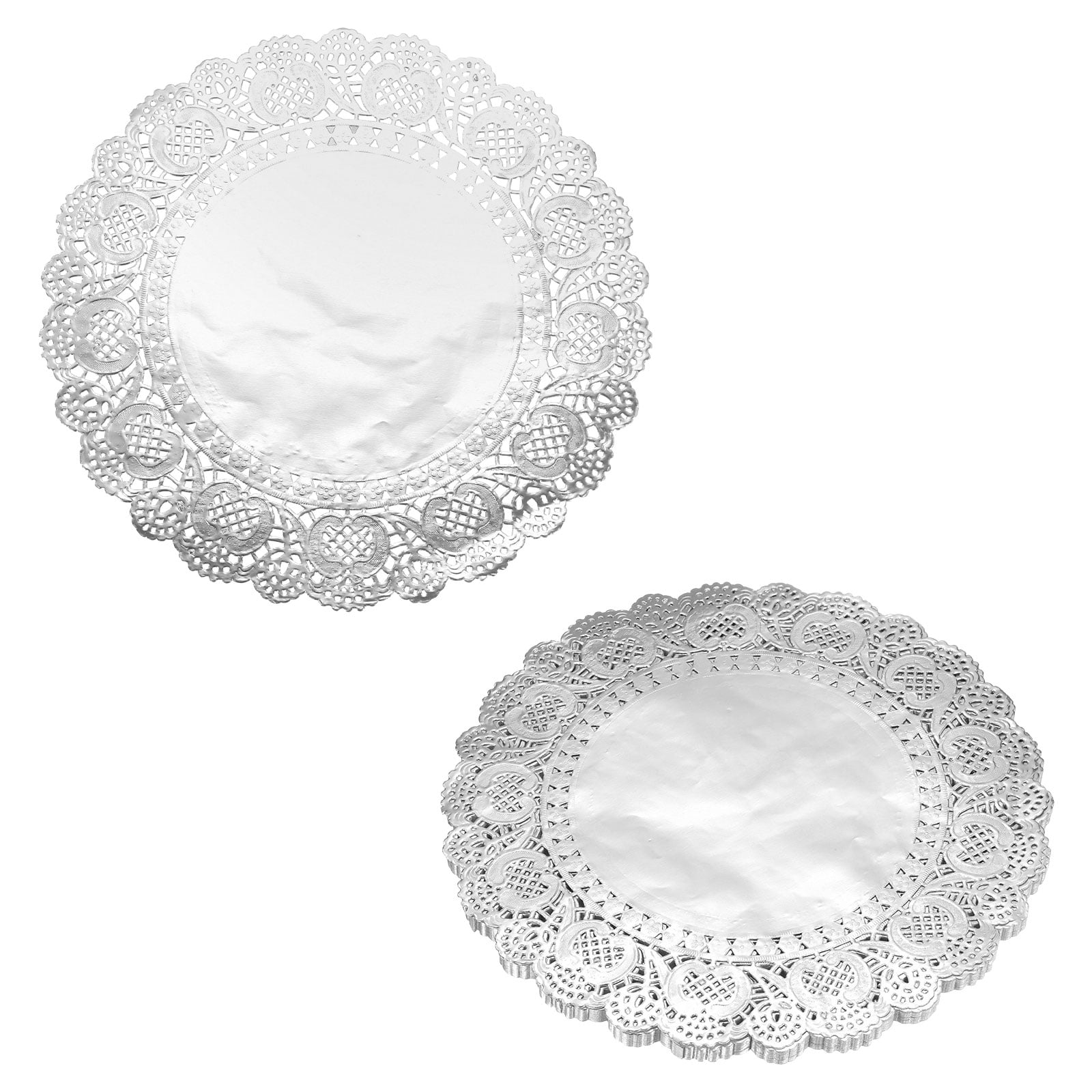 150 Pcs White Lace Paper Doilies - Oil-Absorbing Baking & Table Decoration Papers, Food Safe