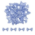 thumbnail image 1 of Uxcell 50pcs Light Blue Bow Ties 1.5" x 1" Mini Bowknot for Crafting Little Satin Bow Bulk DIY Sewing Scrapbooking, 1 of 5