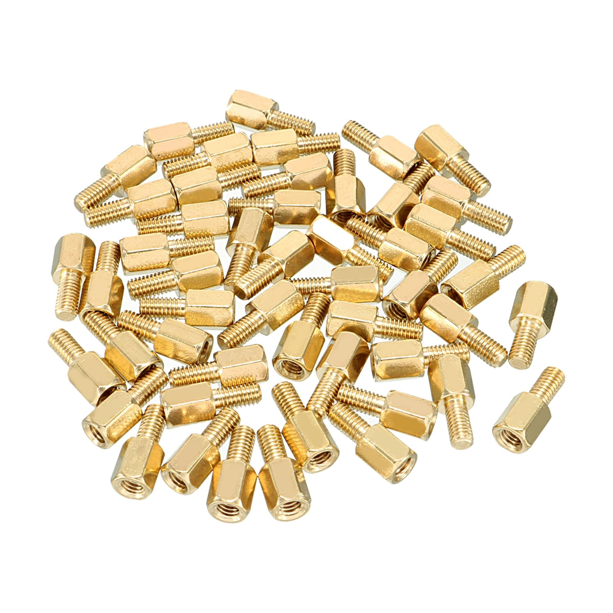 M2.5 Standoff Kit 300Pcs M2/M3 Hex Head Copper Pillar Brass Standoff Spacer Screws Threaded Pillar Male/Female PCB Circuit Board Stand Off Kit Brass Motherboard Standoffs - Foto 12