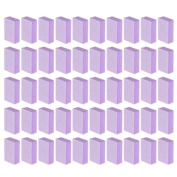 Uxcell 50pcs Nail Files Block 120 Grit Rectangular Art Care Nail Buffer Block Tool for Acrylic Nail Shine Polishing Buffer