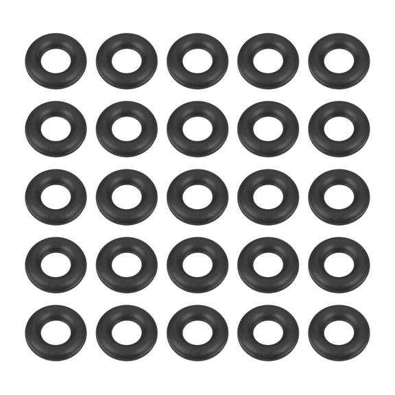Uxcell 50pcs Nitrile Rubber O-Rings 10mm OD 5.2mm ID 2.4mm Width Metric Buna-N NBR Sealing Gasket Plumbing Sealing Repair O Rings for Car Auto Vehicle Repair Faucet Air Gas