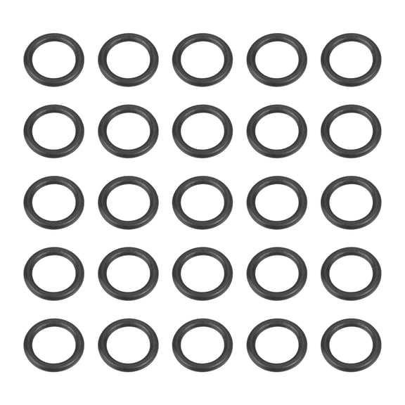 Uxcell 50pcs Nitrile Rubber O-Rings 10mm OD 7mm ID 1.5mm Width Metric Buna-N NBR Sealing Gasket Plumbing Sealing Repair O Rings for Car Auto Vehicle Repair Faucet Air Gas