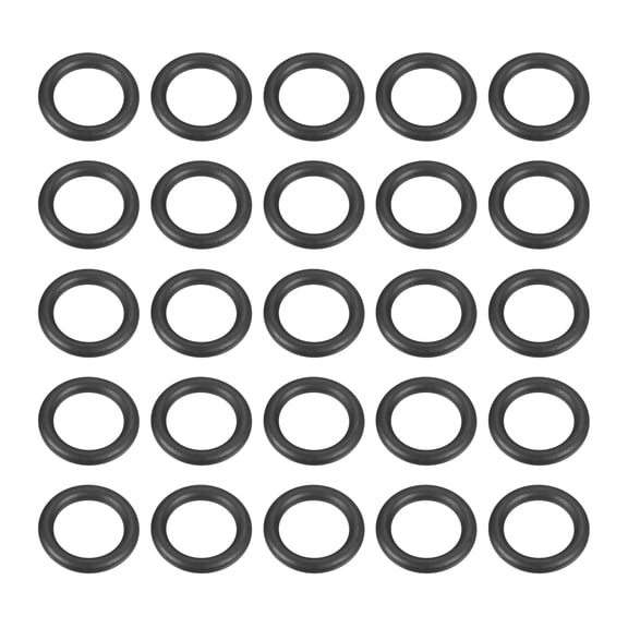 Uxcell 50pcs Nitrile Rubber O-Rings 14mm OD 9.2mm ID 2.4mm Width Metric Buna-N NBR Sealing Gasket Plumbing Sealing Repair O Rings for Car Auto Vehicle Repair Faucet Air Gas