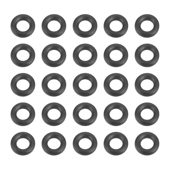 Uxcell 50pcs Nitrile Rubber O-Rings 4mm OD 2mm ID 1mm Width Metric Buna-N NBR Sealing Gasket Plumbing Sealing Repair O Rings for Car Auto Vehicle Repair Faucet Air Gas
