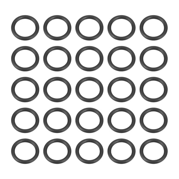 Uxcell 50pcs Nitrile Rubber O-Rings 6.5mm OD 4.5mm ID 1mm Width Metric Buna-N NBR Sealing Gasket Plumbing Sealing Repair O Rings for Car Auto Vehicle Repair Faucet Air Gas