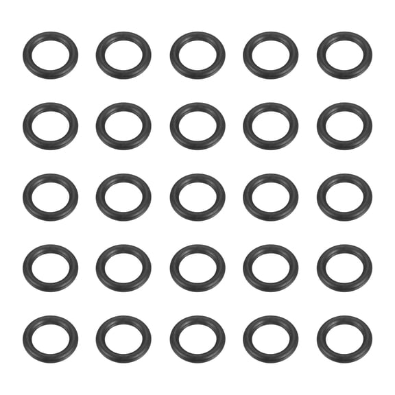 Uxcell 50pcs Nitrile Rubber O-Rings 11.5mm OD 7.5mm ID 2mm Width Metric Buna-N NBR Sealing Gasket Plumbing Sealing Repair O Rings for Car Auto Vehicle Repair Faucet Air Gas