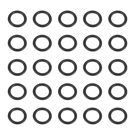 Uxcell 50pcs Nitrile Rubber O-Rings 13.5mm OD 9.5mm ID 2mm Width Metric Buna-N NBR Sealing Gasket Plumbing Sealing Repair O Rings for Car Auto Vehicle Repair Faucet Air Gas