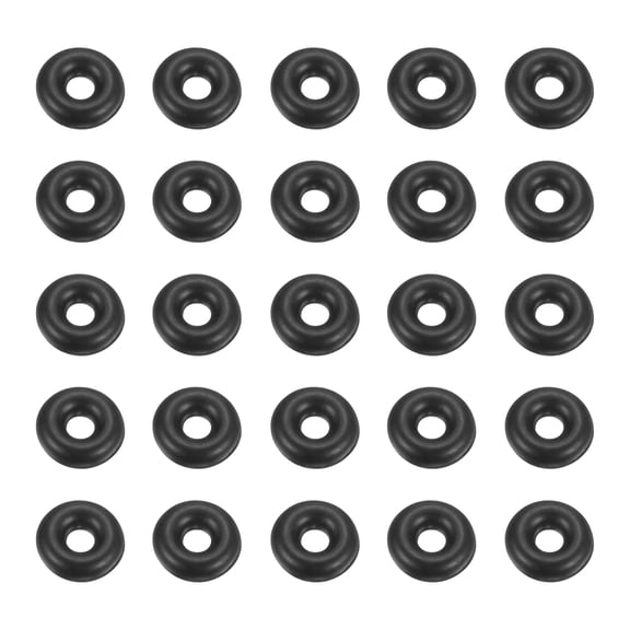 Uxcell 50pcs Nitrile Rubber O-Rings 5.5mm OD 1.5mm ID 2mm Width Metric Buna-N NBR Sealing Gasket Plumbing Sealing Repair O Rings for Car Auto Vehicle Repair Faucet Air Gas