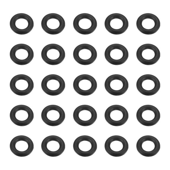 Uxcell 50pcs Nitrile Rubber O-Rings 7.5mm OD 3.5mm ID 2mm Width Metric Buna-N NBR Sealing Gasket Plumbing Sealing Repair O Rings for Car Auto Vehicle Repair Faucet Air Gas