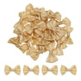 thumbnail image 1 of Uxcell 50pcs Orange Yellow Bow Ties 1.5"x1" Mini Bowknot for Crafting Little Satin Bows, 1 of 5