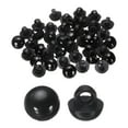 thumbnail image 1 of Uxcell 50pcs Plastic Buttons 0.35" Mushroom Domed Sewing Button with Shank, Black, 1 of 7