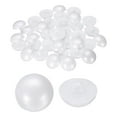 thumbnail image 1 of Uxcell 50pcs Plastic Buttons 0.79" Mushroom Domed Sewing Button with Shank, White, 1 of 7
