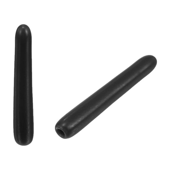 Unique Bargains 50 Pcs Round Rubber End Caps 0.07 inch Black Vinyl Cover Screw Thread Protectors for Metal Chair Tips
