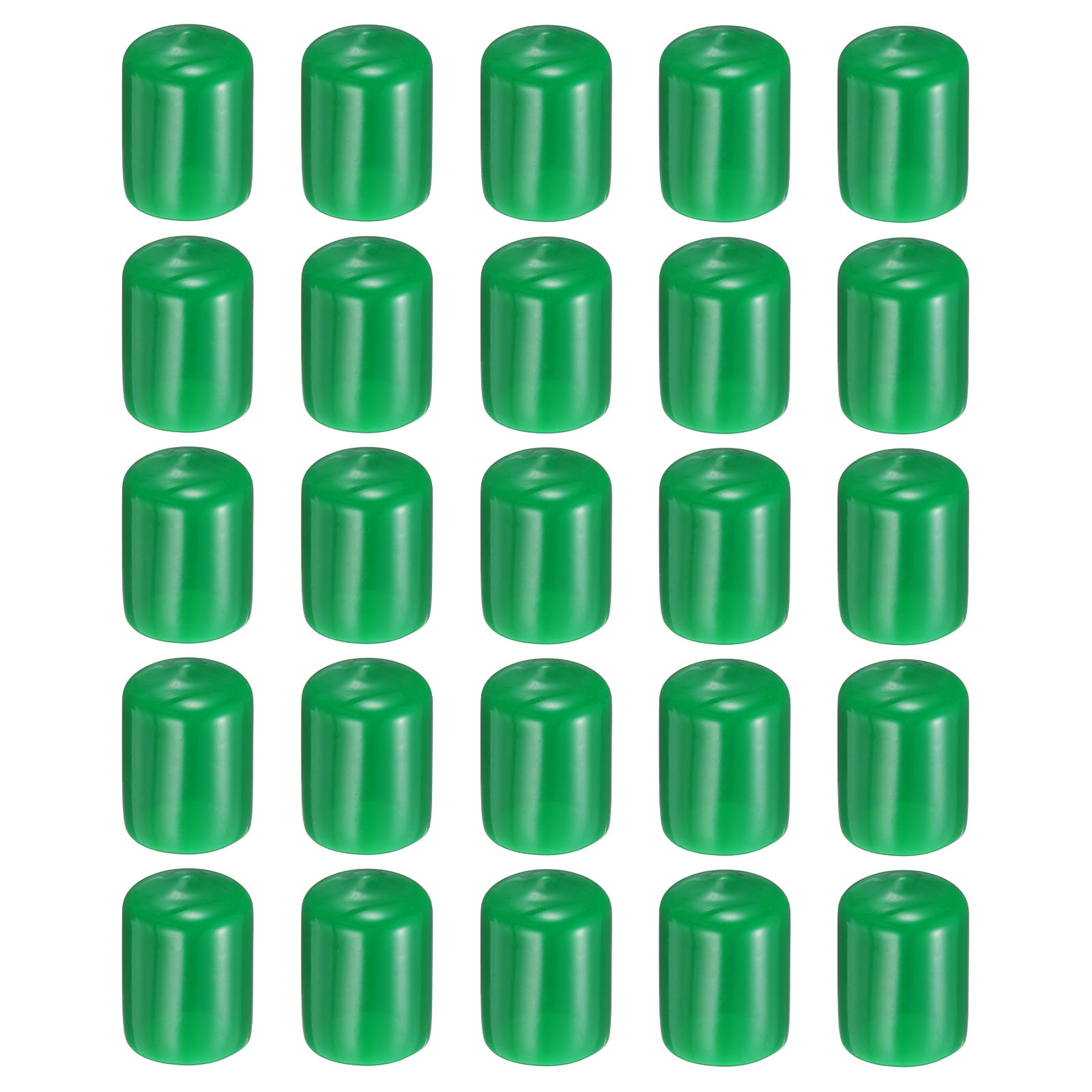 Uxcell 50pcs Round Rubber End Caps 20mm ID Bolt Covers Caps Vinyl ...