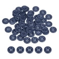 thumbnail image 1 of Uxcell 50pcs Sewing Button 18mm 4 Holes Resin Round Crafting Buttons, Light Blue, 1 of 6