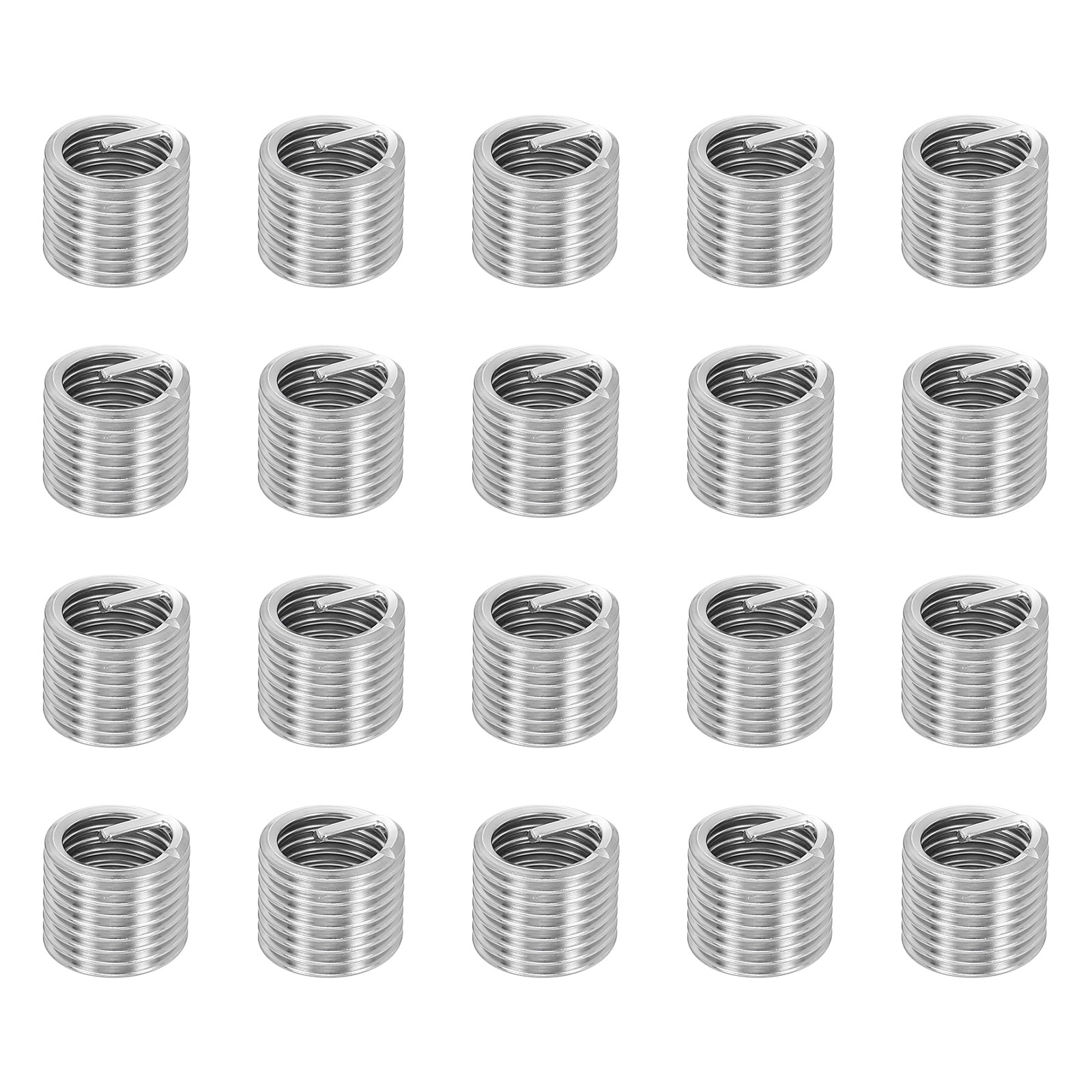 Uxcell 50pcs Wire Thread Inserts M12 x 1.75 x 1.5D Metric Helical Threaded Sleeve