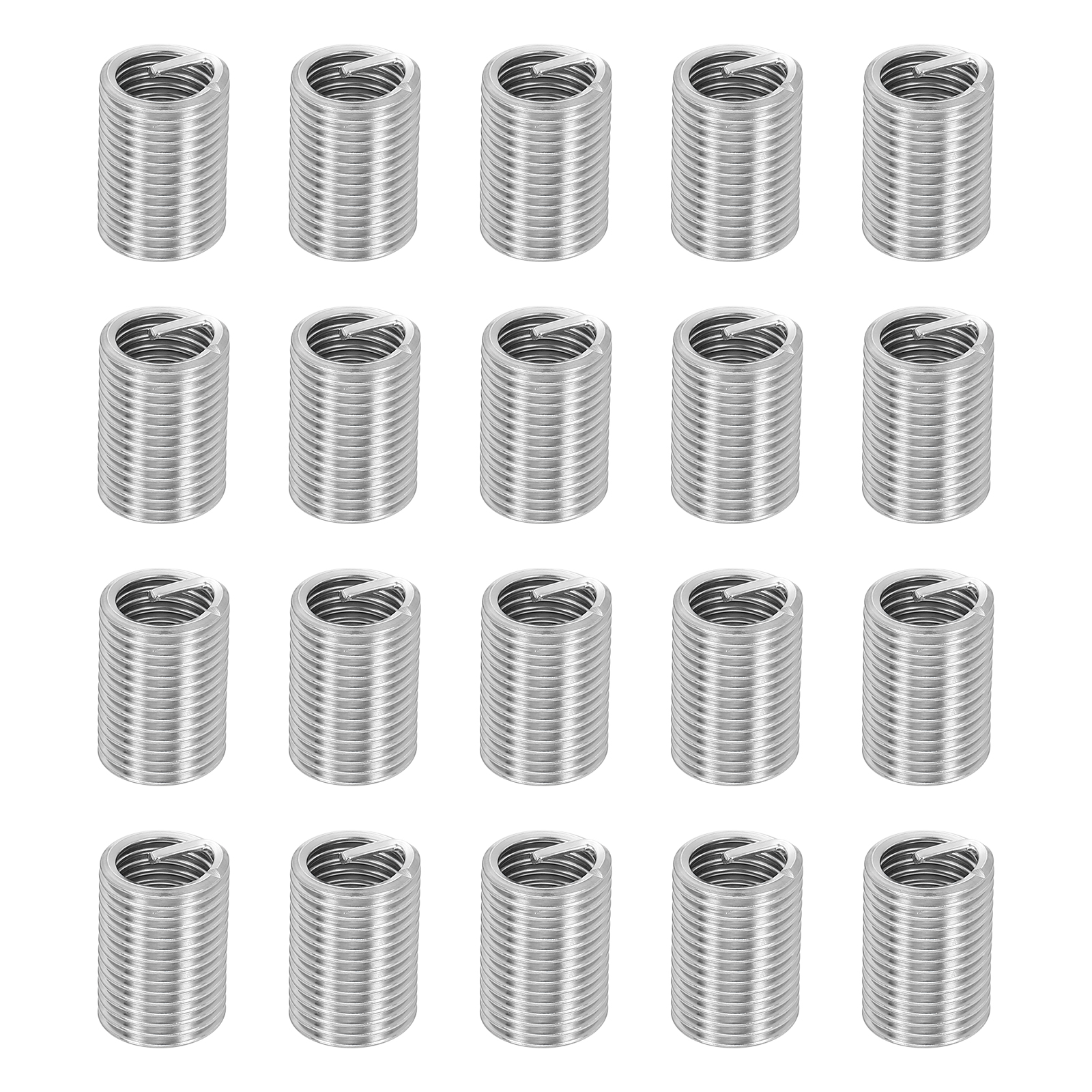 Uxcell 50pcs Wire Thread Inserts M12 x 1.75 x 2.5D Metric Helical Threaded Sleeve