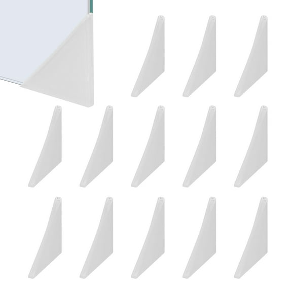 Uxcell Plastic Triangle Corner Protectors, Glass Corner Protectors Table Guard Covers for Furniture Glass Wood Steel Mirror 50x2 mm