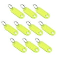 thumbnail image 1 of Uxcell 50x20mm Plastic Key Tags with Split Keyring Yellow 10 Count, 1 of 4