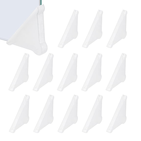 Uxcell Plastic Triangle Corner Protectors, Glass Corner Protectors Table Guard Covers for Furniture Glass Wood Steel Mirror 50x5 mm