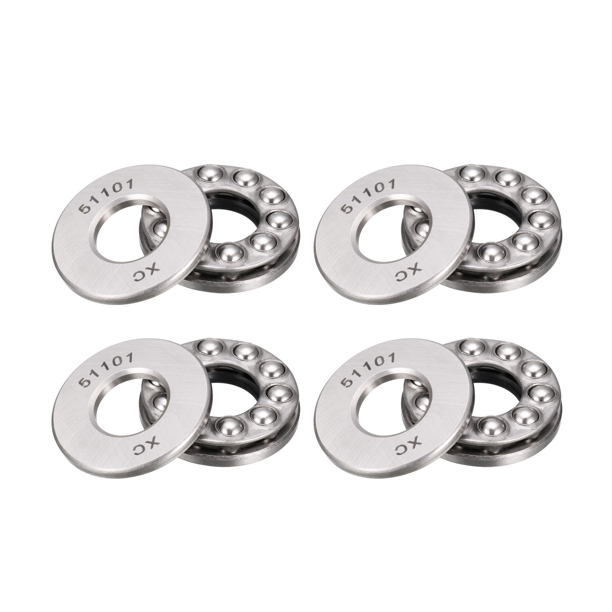 Kugellager 51101, 12x26x9 Mm, Chromstahl, 2 Stück – Für Axiale Belastung, Hohe Präzision P5