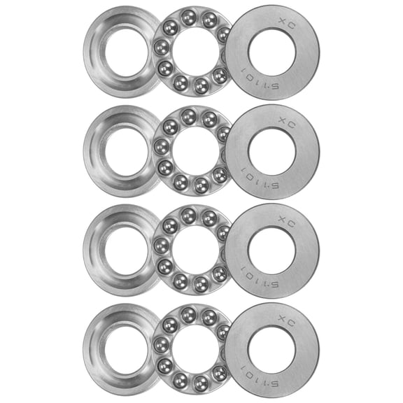 Uxcell 51101 Thrust Ball Bearing 12x26x9mm High Carbon Steel with Washers 4 Pack