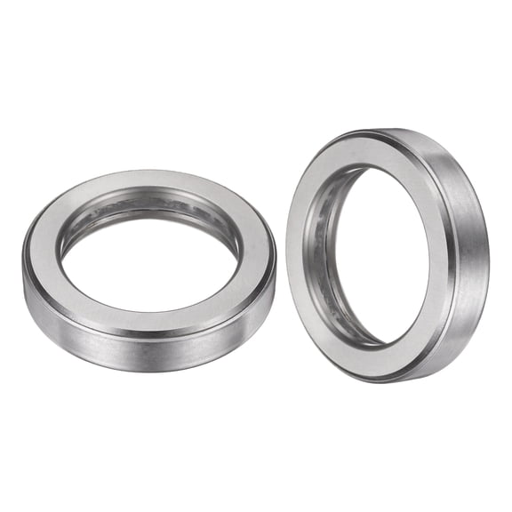 Uxcell 51110 Thrust Bearing, 2pack Thrust Tapered Roller Bearings Full Complement of Balls Case Hardened Chrome Steel, 1.97" Bore x 2.95" OD x 0.58" Width (One-Piece)