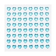 thumbnail image 1 of Uxcell 512 Pcs Heart Rhinestone 6mm Self Adhesive Gems Stickers Jewelry Stickers for Arts & Crafts, DIY Blue, 1 of 6