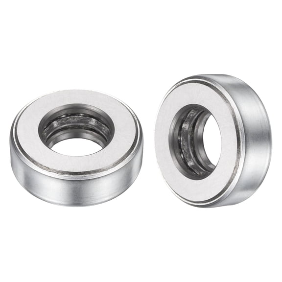 Uxcell 51203 Thrust Bearing, 2pack Thrust Tapered Roller Bearings Full Complement of Balls Case Hardened Chrome Steel, 0.7" Bore x 1.46" OD x 0.5" Width (One-Piece)