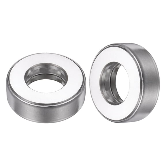 Uxcell 51205 Thrust Bearing, 2pack Thrust Tapered Roller Bearings Full Complement of Balls Case Hardened Chrome Steel, 0.98" Bore x 1.93" OD x 0.62" Width (One-Piece)