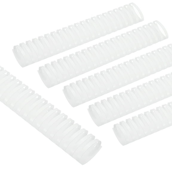 Uxcell 51mm (2") Plastic Binding Combs, 50 Pcs 21 Rings Comb Binding Spines 450 Sheet Capacity Letter Size for Binding Paper Sheets, White