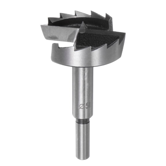 Uxcell 51mm (2") Serrated High Carbon Steel Wood Hinge Drilling Forstner Drill Bit Hole Opener