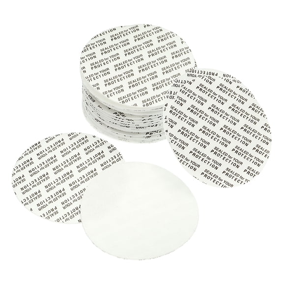 Uxcell 51mm PS Foam Resistant Tamper Pressure Sensitive Seal White 200 Pack