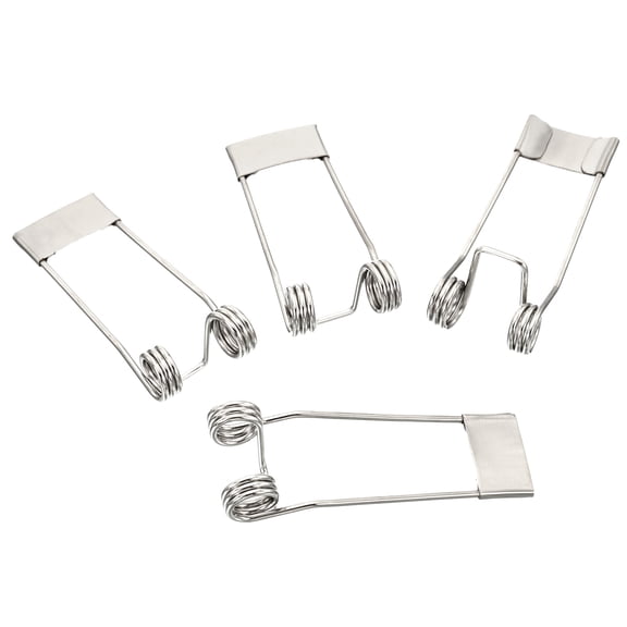Uxcell 51x18.5mm Fix Clamps for Ceiling Lamp Recessed Light Downlight Spring Clips 20 Pack