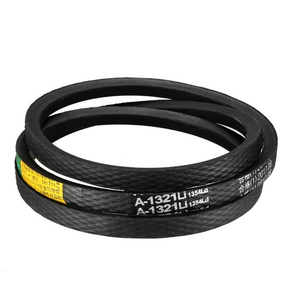 Uxcell 52''Industrial Drive V-Belt Transmission Belt Rubber Black 1pcs